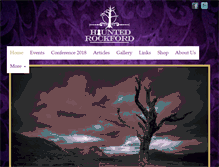 Tablet Screenshot of hauntedrockford.com